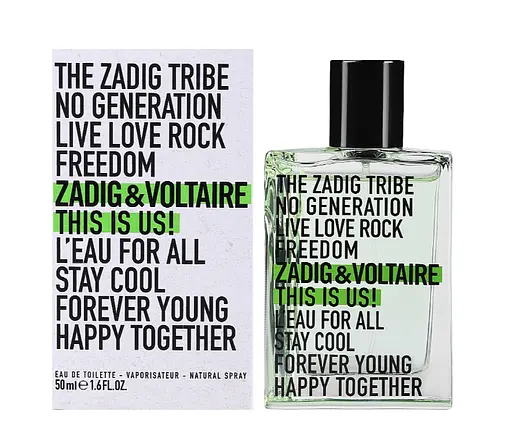 Оригінал Zadig & Voltaire This is Us! L’Eau For Al 50 мл туалетна вода - фото 1