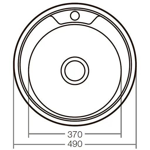 Мойка кухонная ZERIX Z490-06-180D decor (ZX1583) - фото 2