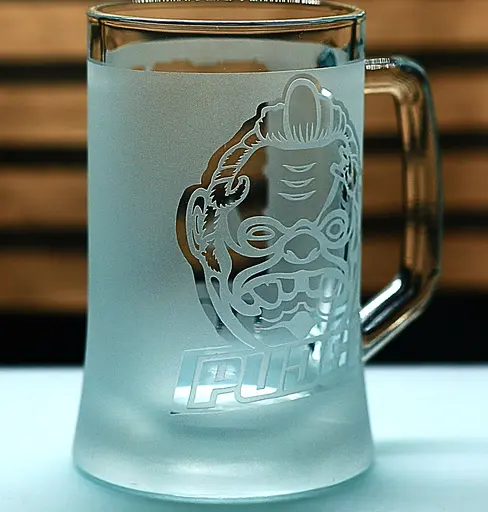 Пивний келих з ручкою Dota 2  Дота 2 з гравіюванням Pudge 660 мл скляний кухоль сувенір для геймера - фото 5