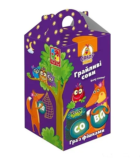 Настольная игра "Шальные совы. Вижу слово !" VT8033-04 Vladi Toys, в коробке (4820195055717) - фото 2