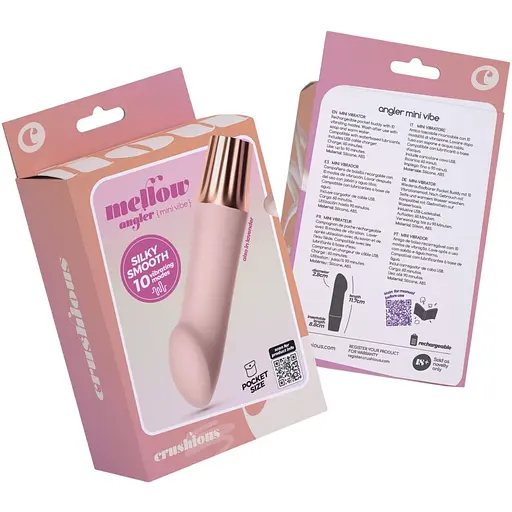 Міні-вібратор Crushious Mellow Angler рожевий 11.7 х 2.6 см - фото 8