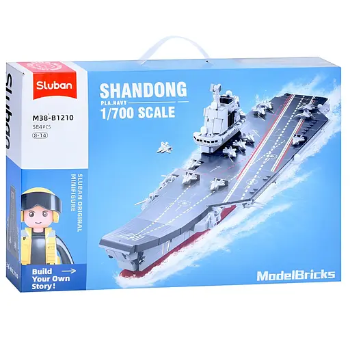 Конструктор Sluban Model Bricks Військовий авіаносець на 584 деталі (M38-B1210) - фото 4