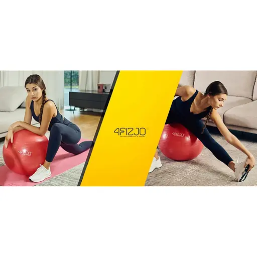 М'яч для фітнесу (фітбол) 4FIZJO 55 см Anti-Burst Red 4FJ0031 (P-5907222931509) - фото 7