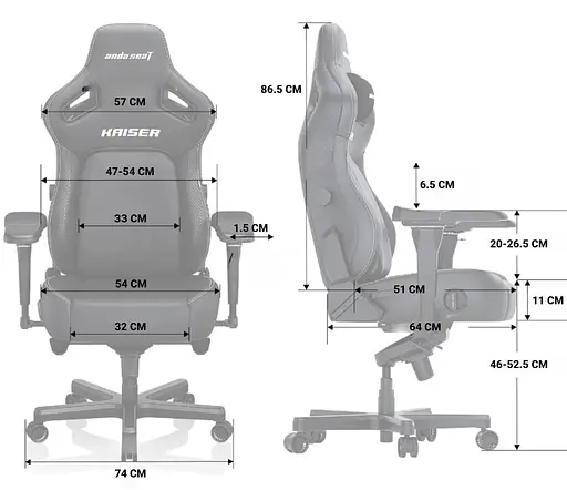 Игровое кресло Anda Seat Kaiser 4 Size XL Orange Premium PVC (AD12YDDC-XLL-20-O-PV/C) - фото 6