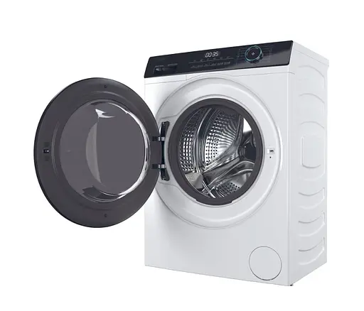 Стиральная машина Haier фронтальная 7 кг 1200 A+++ 44 см дисплей пара инвертор люк черный прямой привод белый - фото 6