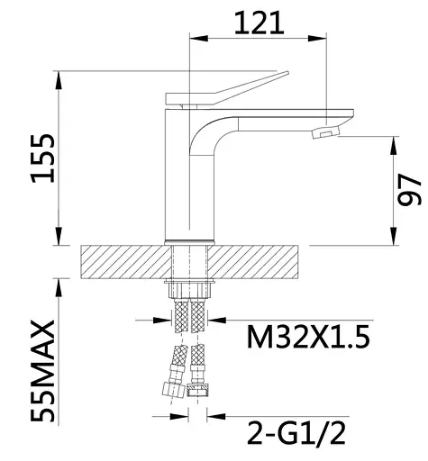 Змішувач для раковини Qtap Presto QTPRE270CRM45571 - фото 4
