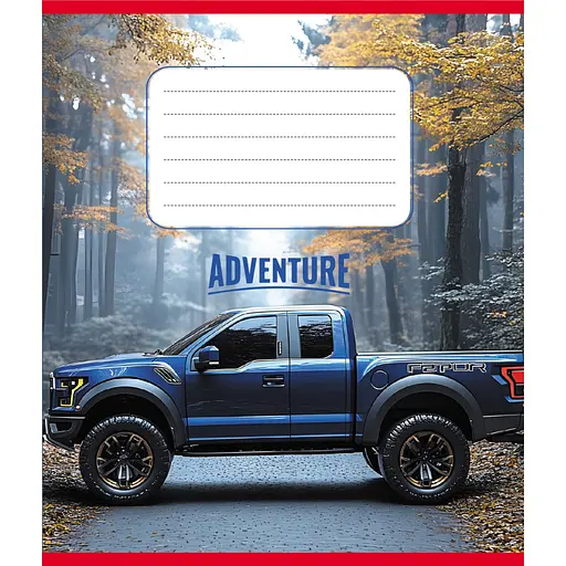 Тетрадь ученическая "Пикап" Leader 024-560060L-4 в линию, 24 листа - фото 1