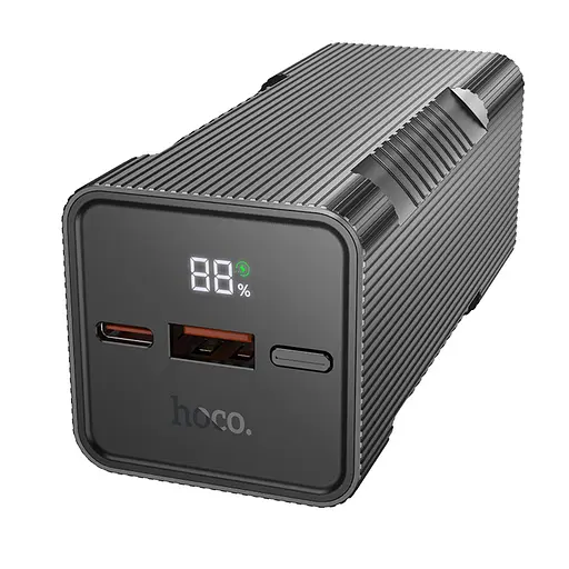 Power bank Hoco Q15 10000mAh PD 22.5W з ліхтарем чорний - фото 1