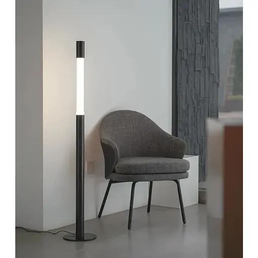 Мінімалістичний регулюючий торшер у чорному корпусі 46-72 см | Line F | Арт. TL1111 BK - фото 8