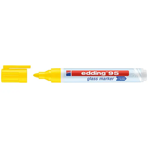 Маркер Edding Glass e-95, 1.5 – 3 мм, круглый, желтый (e-95/05)