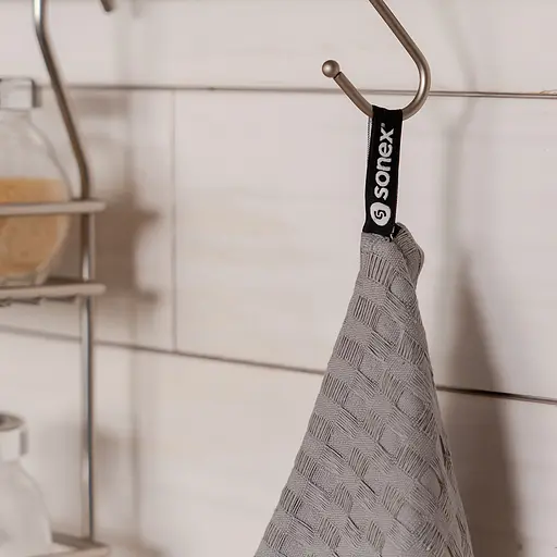 Набір вафельних рушників для кухні Sonex Cleo 40х60 см, 2 шт. сірий (SO102552) - фото 2