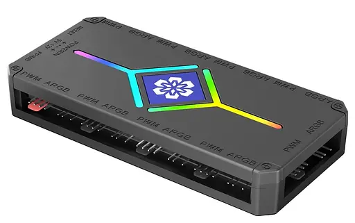 Контролер Coolmoon PWM ARGB controller (H9 BLACK) BLACK - фото 2