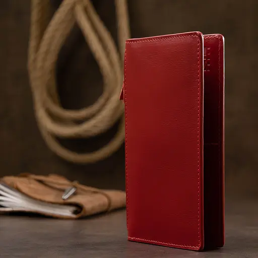 Женское кожаное портмоне Grande Pelle 19.5х10.5х1 см acs0018772 - фото 7