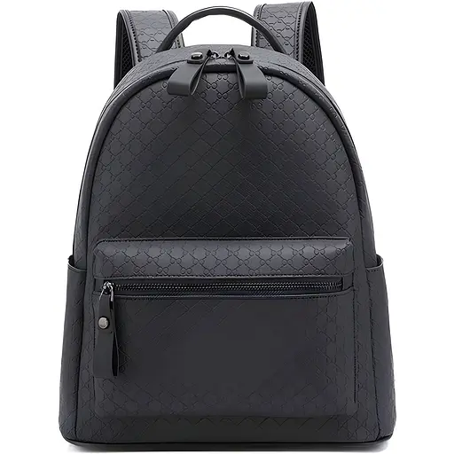 Повсякденний жіночий рюкзак з екошкіри 30х13х35 сірий (2255)