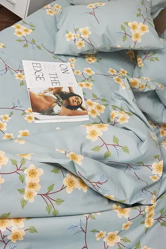 Пододеяльник Moon&Star Микросатин Premium Spring Flower Двуспальный 175x210 см - фото 4