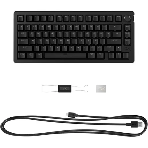 Клавіатура HyperX Alloy Rise 75key, Red, USB-A, EN/UA, RGB, чорний (7G7A4AA) - фото 5