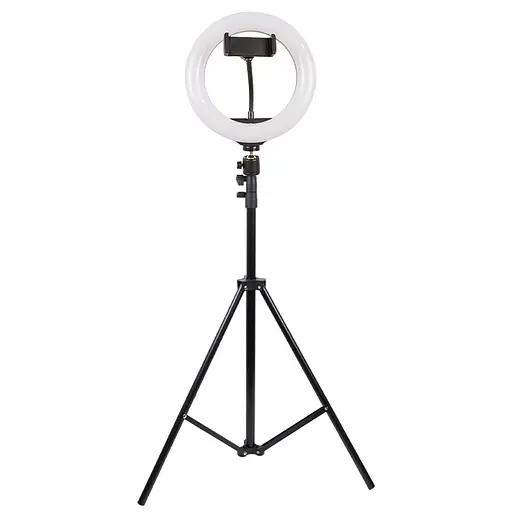Кільцева світлодіодна LED лампа Arc Ring 10" + tripod 2.1m Black - фото 2