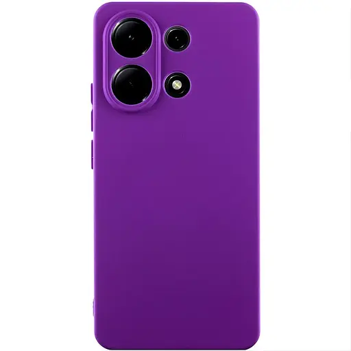 Чехол Getman TPU Liquid Silk Full Camera для Xiaomi Redmi Note 13 4G Фиолетовый