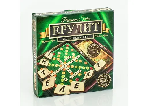 Настільна гра Danko Toys Ерудит Premium series (Erudite Premium series) (укр - рос.) (G-ER-U-01)