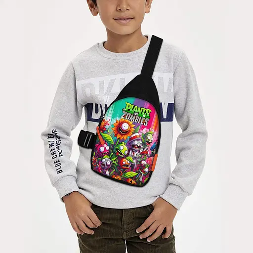 Сумка через плечо детская Растения против зомби 29х17 см сумка слинг для мальчика (02152)