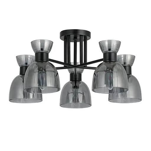 Люстра Ardero BL1250-1 MARSEILLE під лампу чорний - фото 2