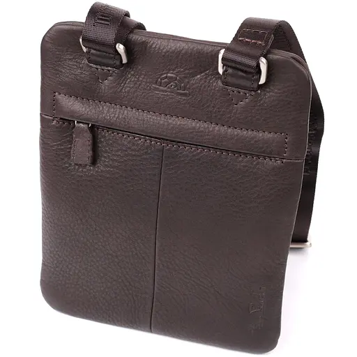 Сумка Tony Perotti из матовой зернистой натуральной кожи 16х19.5х1 см sum0028953 - фото 2