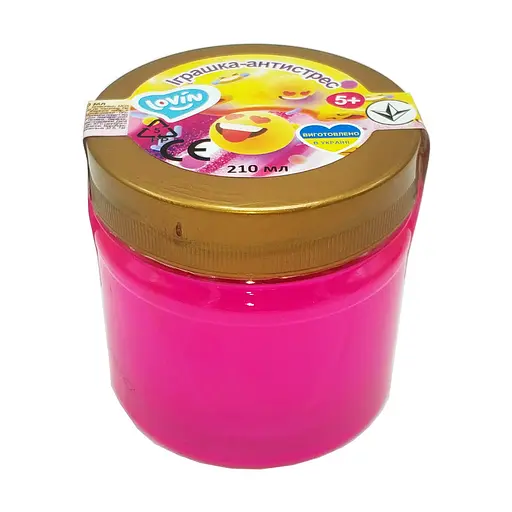 Іграшка-антистрес 210 мл Slime time ТМ Lovin 80142 Рожевий