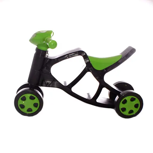 Дитячий біговел Мінібайк 0136/01 чорний з зеленим - фото 3