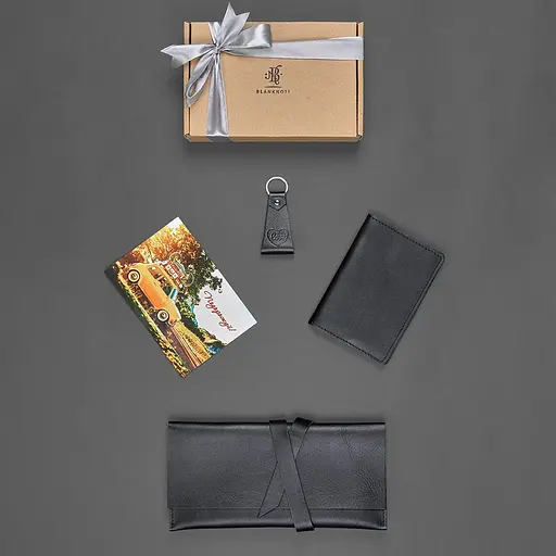 Набір шкіряних аксесуарів для мандрівника Манчестер - фото 4