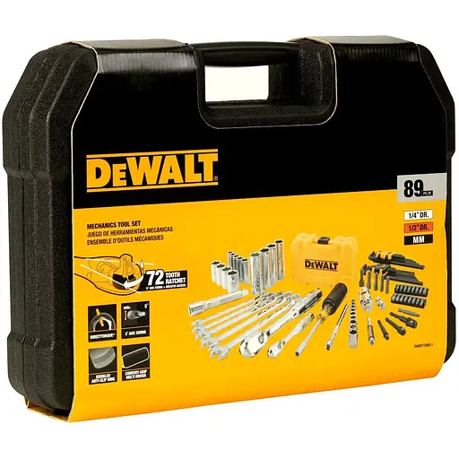 Набір головок та біт DeWalt 1/4" та 1/2", 89 предметів (DWMT73800-1) - фото 3