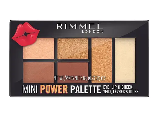 Палетка Rimmel Mini Power Palette 3 в 1, відтінок 002, 6,8 г (8000019185663) - фото 1