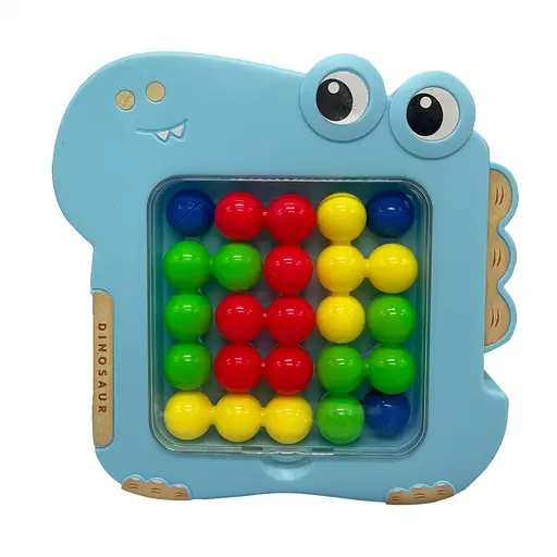 Настільна гра-головоломка "Динозавр" Bambi 1139 ігрове поле та 6 деталей синій - фото 1