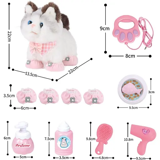 Інтерактивна м'яка іграшка AiDA Cute Cat (AD933-87E) - фото 10