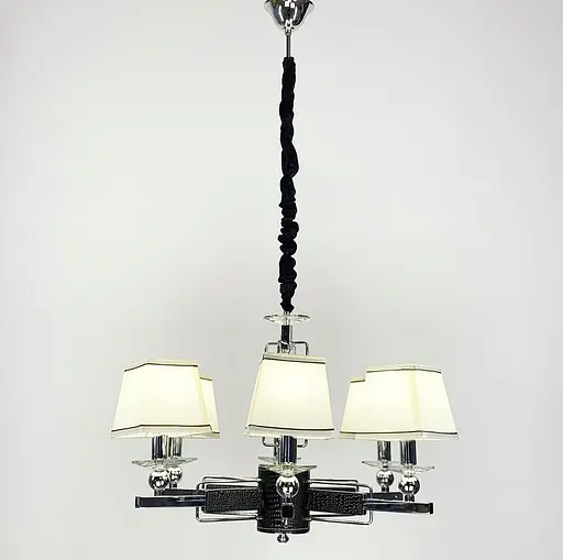 Класична люстра з абажурами RAY Line.F S 8635/6 BK - фото 1