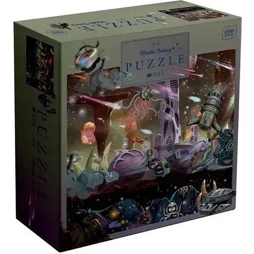 Пазли тришарові Interdruk Metallic Fantasy Mysterious City 500 шт. (385604)