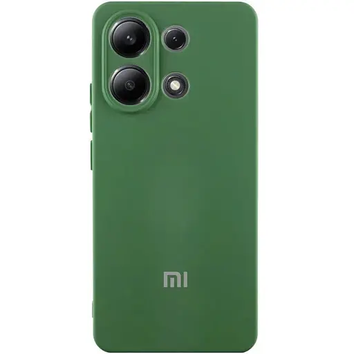 Чохол Silicone Cover Lakshmi Full Camera (AA) with logo для Xiaomi Redmi Note 13 5G Зелений / Dark green
