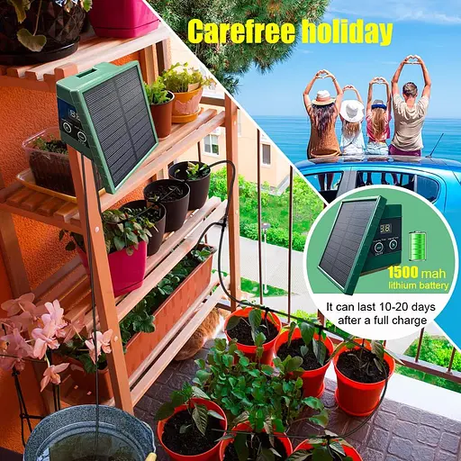 Комплект сонячної іригаційної системи, автоматичні системи іригації саду, насоси для поливання рослин на сонячних батареях - фото 5