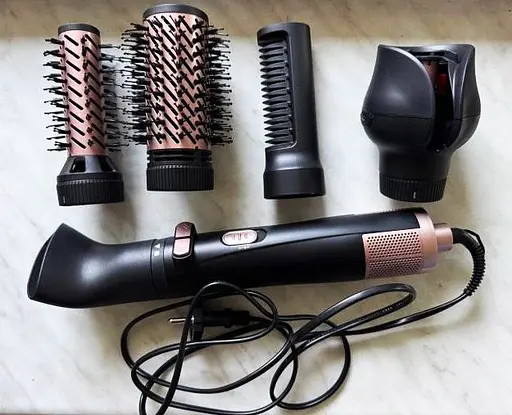 Фен-щетка-браш 5 в 1 Rotex RHC495 -T стайлер с турмалиновым покрытием, вращающаяся расческа AirBrush Plus 1100 Вт - фото 2