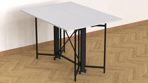 Стіл-книга трансформер Спайдер Ferrum-decor 750x1150x880 Чорний метал ДСП Біле 16 мм (FRD-105088) - фото 6