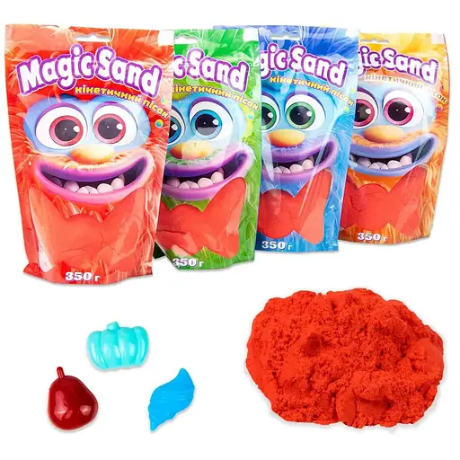Кинетический песок Strateg Magic sand в пакете 39402-6 красный, 0,350 кг
