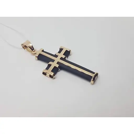 Золотий хрестик Tango з каучуком. 940010 - фото 2