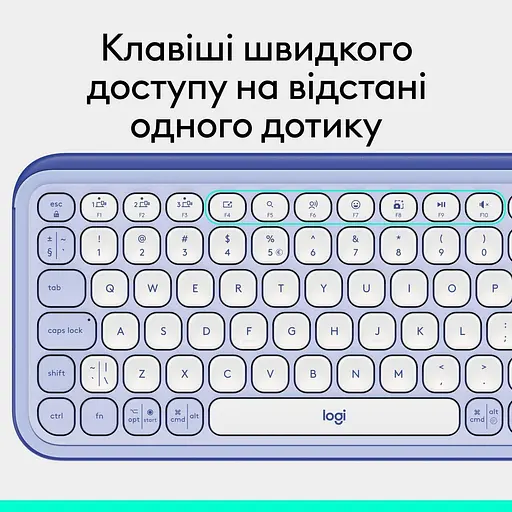 Клавіатура Logitech Pop Icon Keys Lilac (920-013074) - фото 8