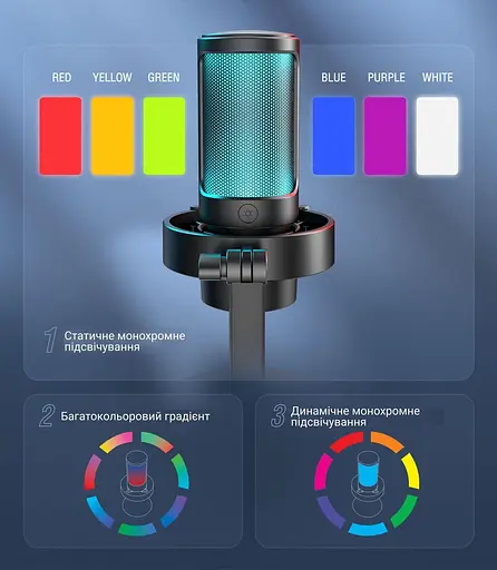 Микрофон Fifine A8 RGB Ampligame (Ampligame A8) Б/у - фото 10