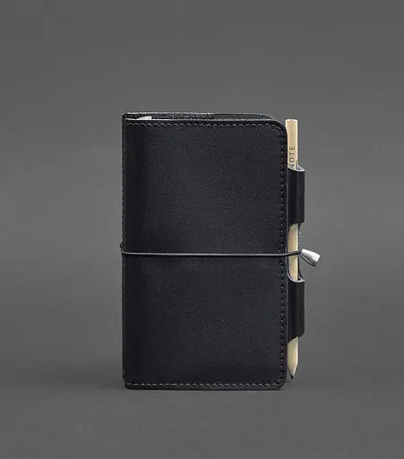 Шкіряний блокнот (Софт-бук) 3.0 синій Краст - фото 1