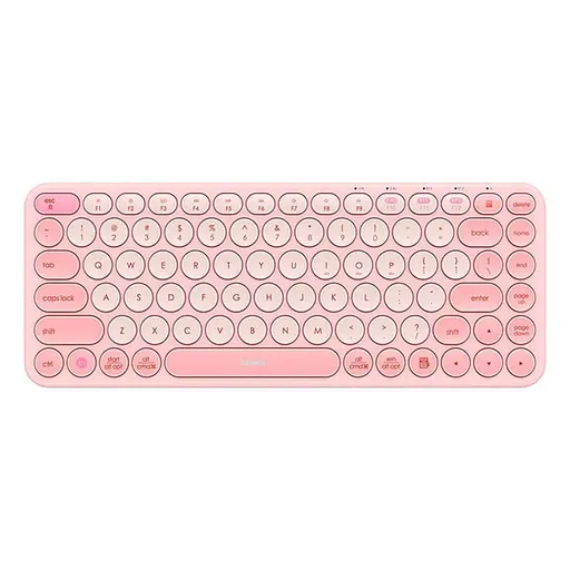 Бездротова клавіатура Baseus K01A Wireless Tri-Mode Keyboard (English Version) (B00955503) Baby Pink