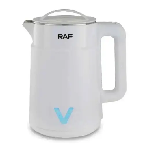 Электрочайник RAF R.7801 из нержавеющей стали дисковый чайник 2,5л 2000 Вт Белый - фото 1