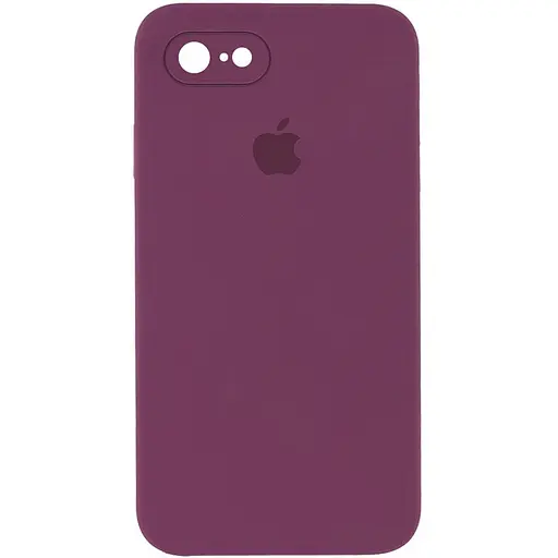 Чехол Epik Silicone Case Square Full Camera Protective AA для Apple iPhone 7/8/SE 2020 4.7 Бордовый/Maroon - фото 1