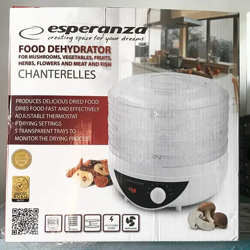 Сушарка для грибів, фруктів і овочів Esperanza EKD002 - фото 3