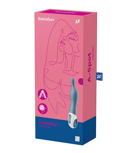 Вібратор Satisfyer A-Mazing 1 21.7 см блакитний - фото 8