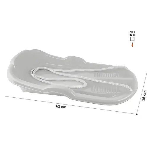 Сани-Ледянка Technok Toys 6481 – пластиковая, 62×36×15,5 см, красная - фото 2